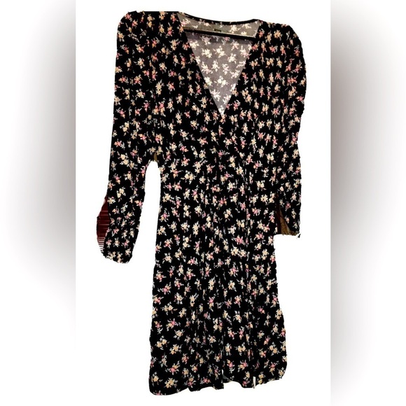 Wild Fable Summer Dress in Floral, Beachy Flare Puff Sleeves, S - Picture 2 of 6